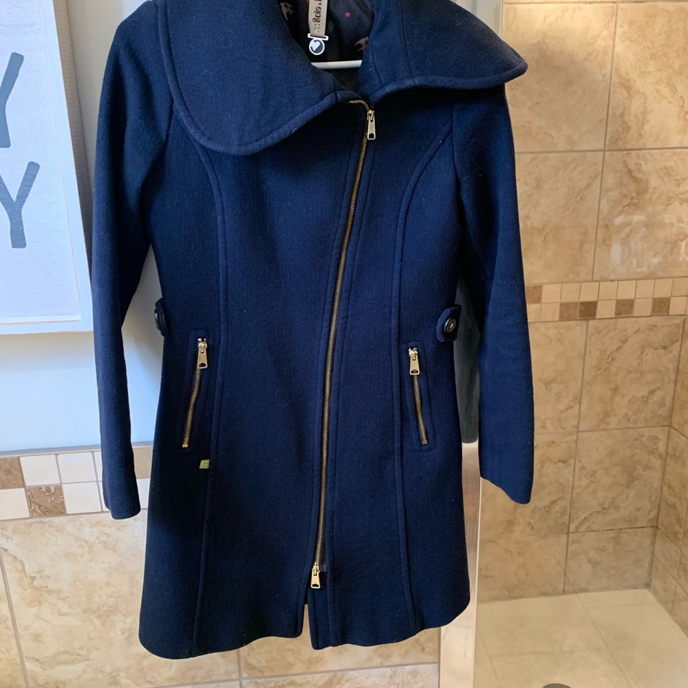 Soia & Kyo Dark Blue Trench Coat